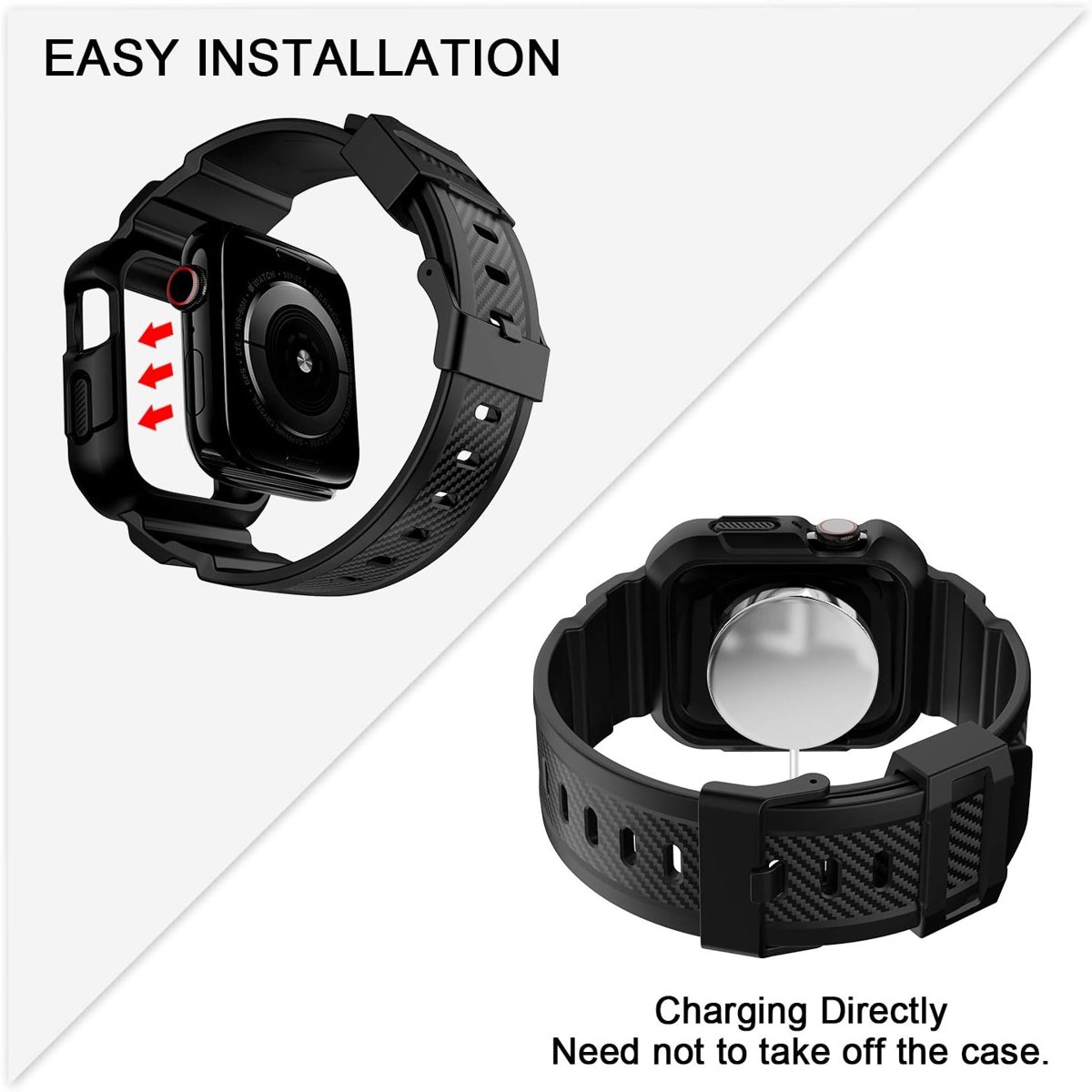 OROBAY Band with Case for Apple Watch 41mm 40mm 38mm, 2-Pack photo 4