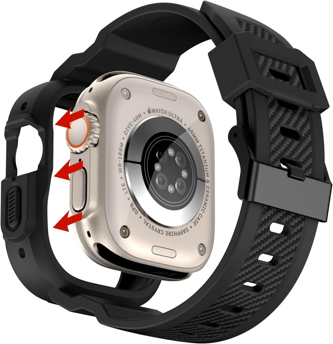OROBAY Band with Case for Apple Watch Ultra 49mm photo 2