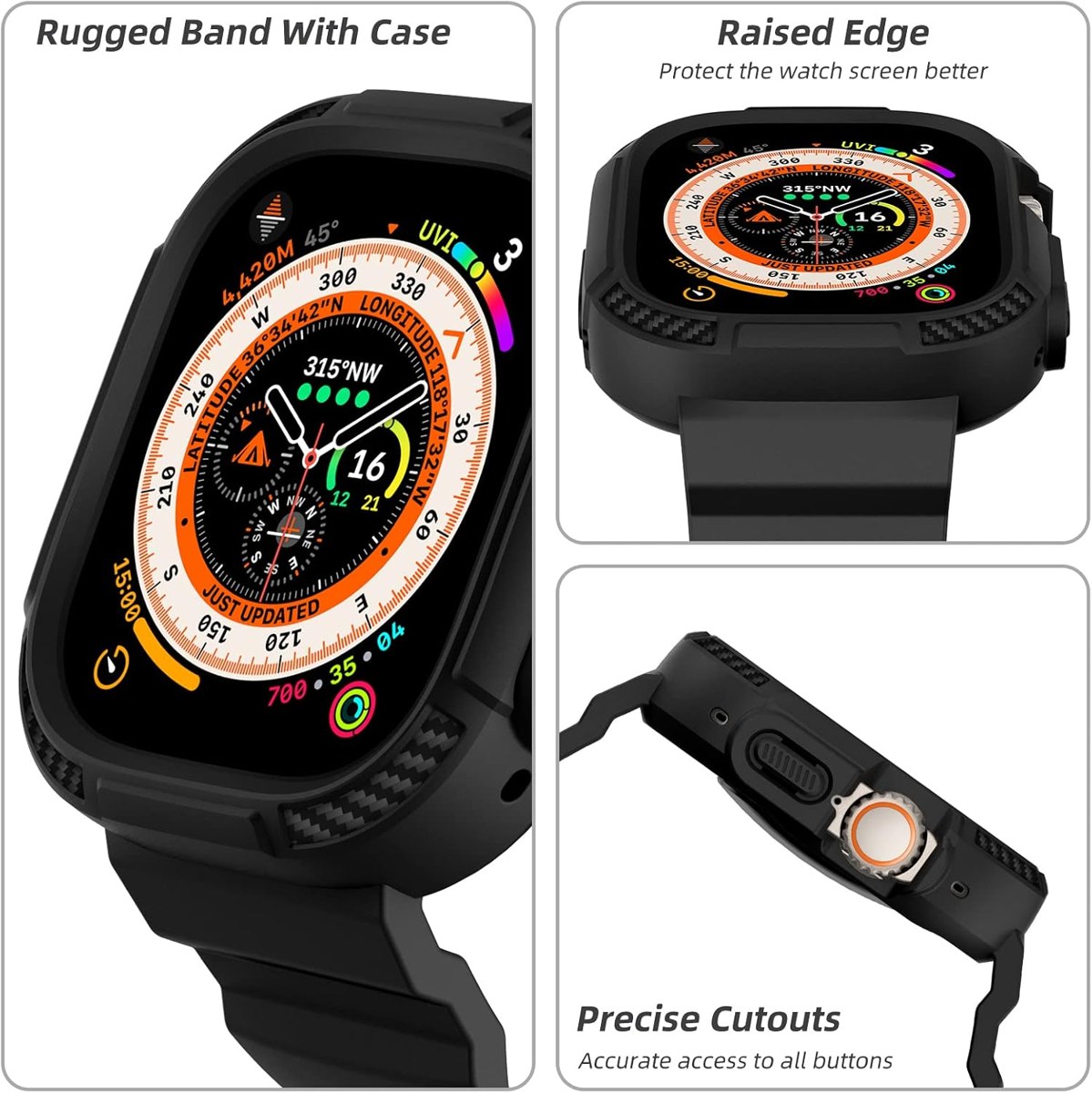 OROBAY Band with Case for Apple Watch Ultra 49mm photo 3