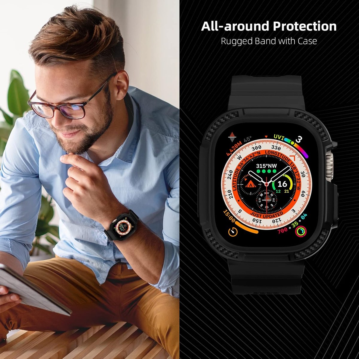 OROBAY Band with Case for Apple Watch Ultra 49mm photo 6