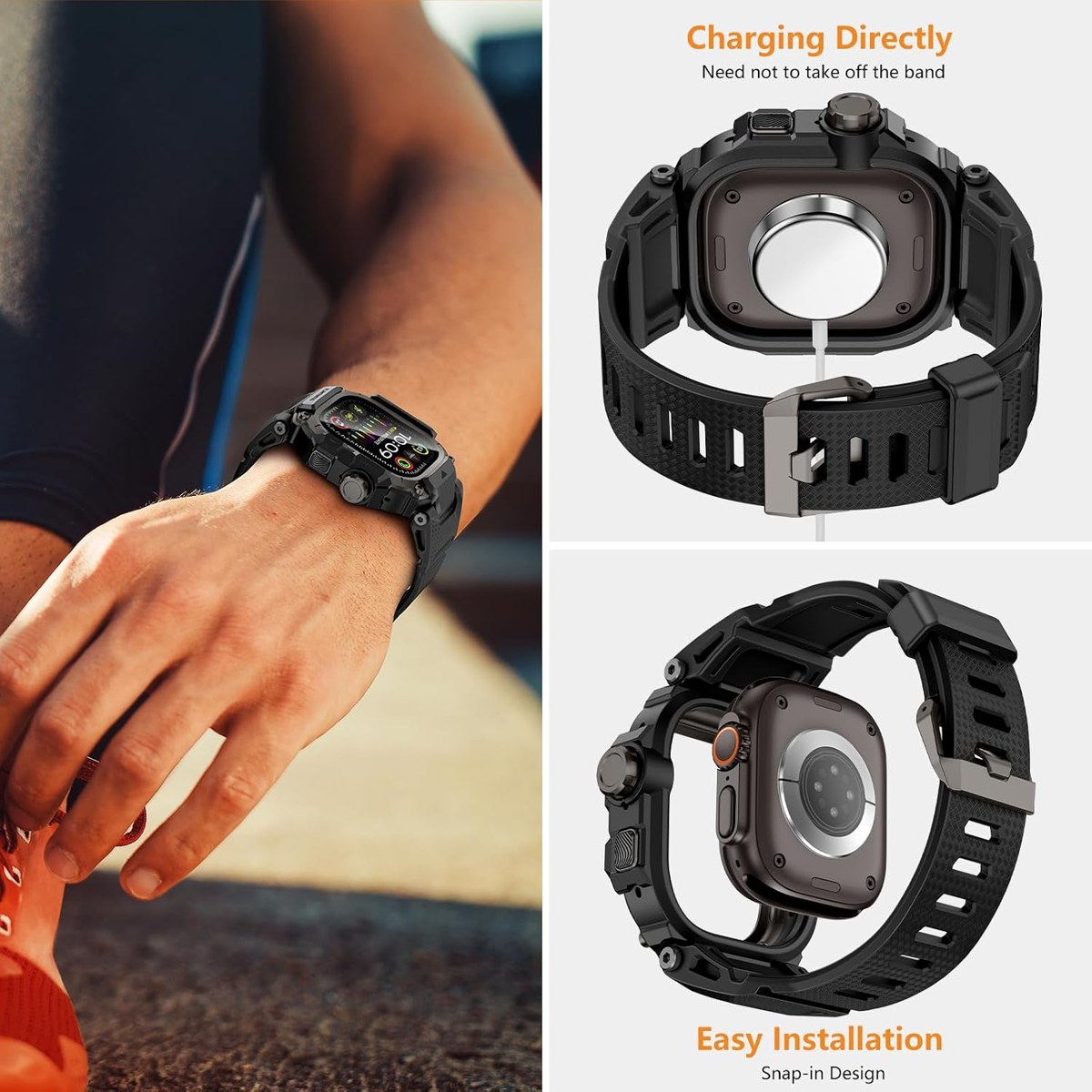 OROBAY Rugged Metal Case Band for Apple Watch Ultra 49mm photo 5