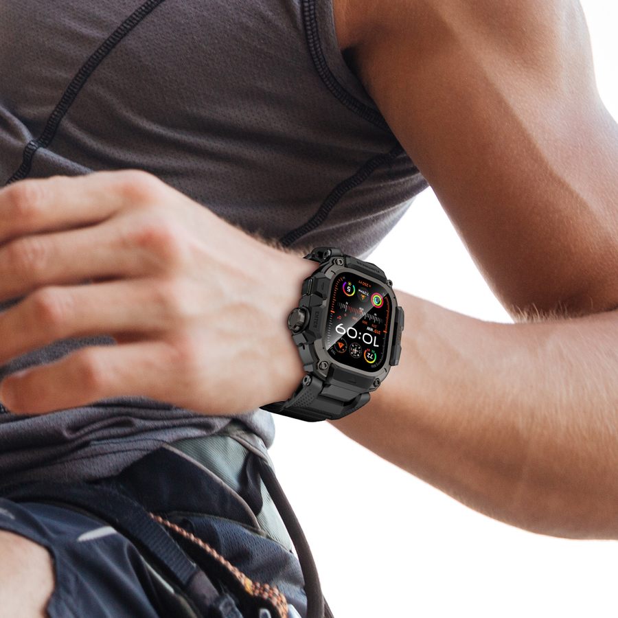 OROBAY rugged case band on an Apple Watch Ultra